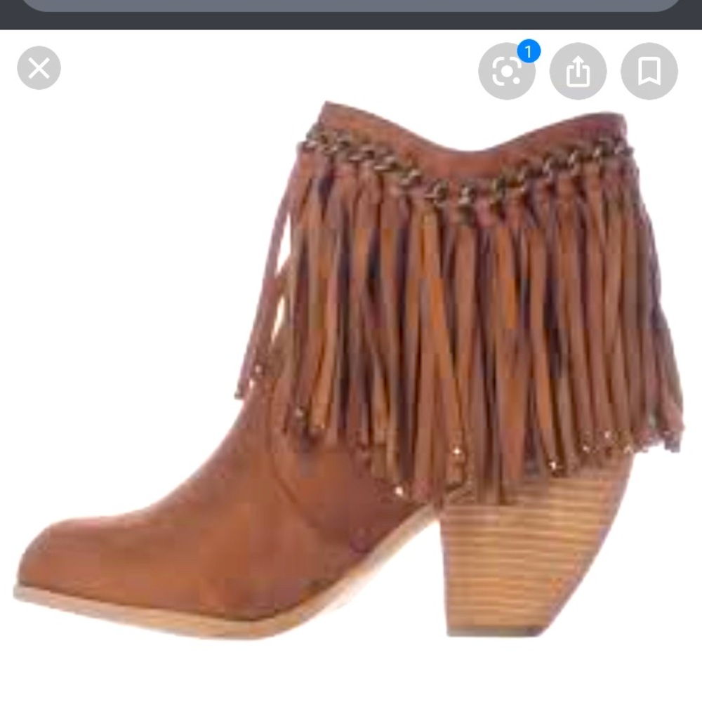 3/$20 Suede Fringe Booties